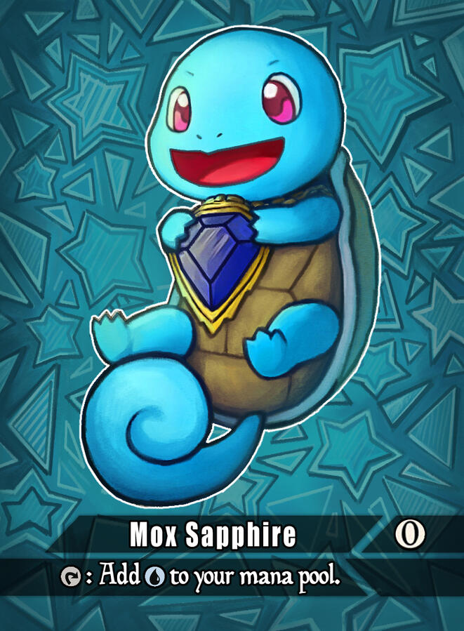 Squirtle: Mox Sapphire Squirtle: Mox Sapphire